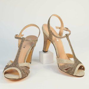 Chelsea Crew Diana Metallic Gold Multi Size 8.5 NWT